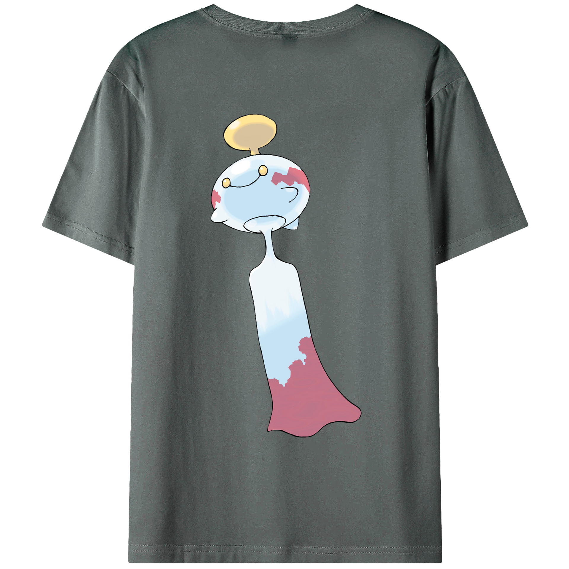 （画像用） ポケットモンスター Pokémon 綿100％ メンズ半袖Tシャツ（バックプリント） 通気性